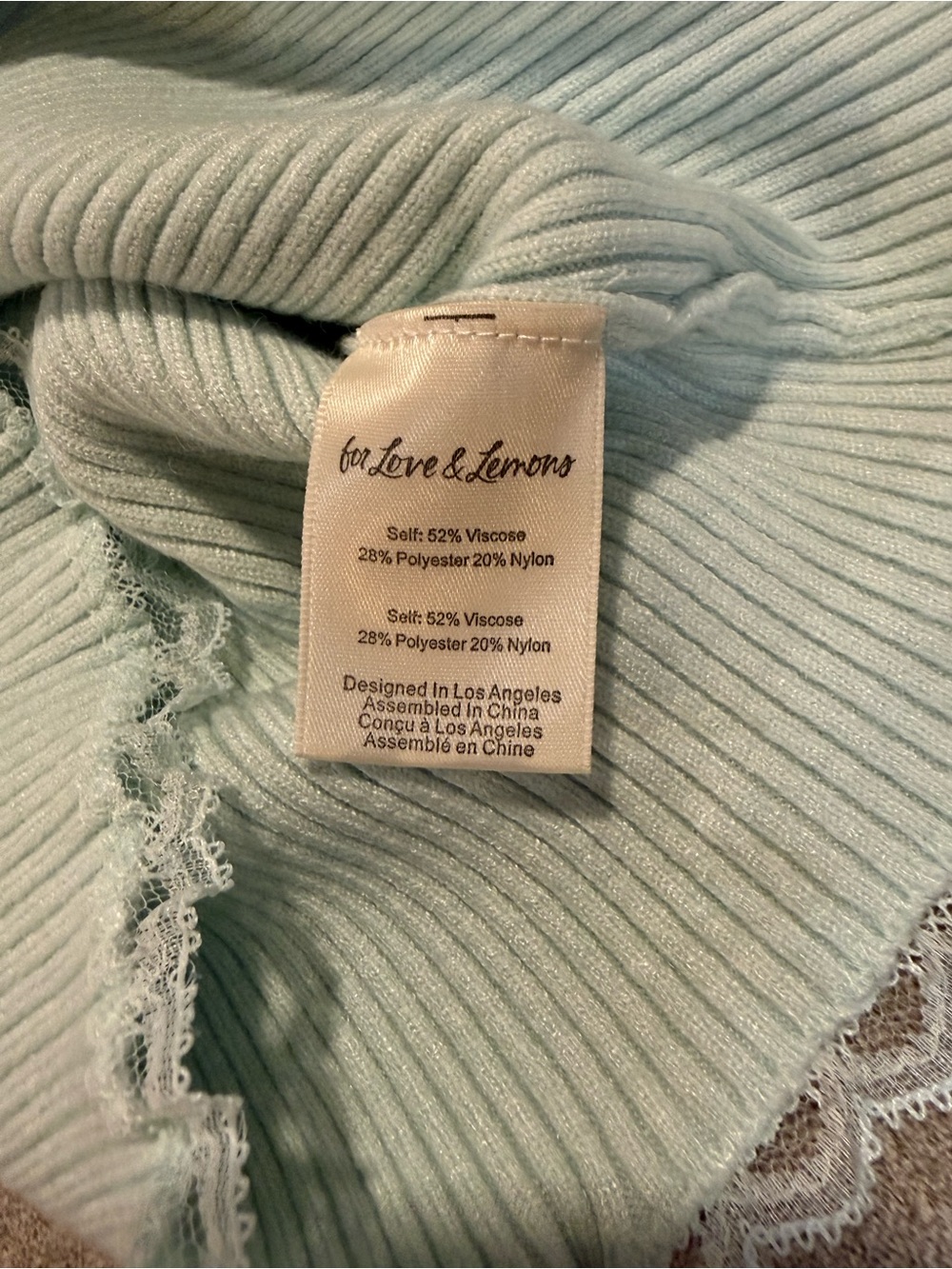 For Love & Lemons Jolie Green Cardigan - Picture 10 of 10